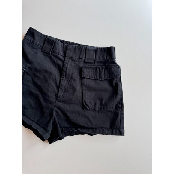 Aritzia TNA Black Cotton Twill High Rise Utility Cargo Shorts, Size M - Picture 3 of 13